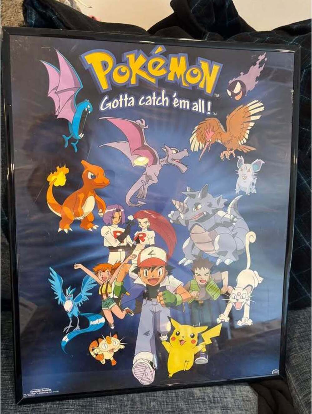 Vintage Pokemon Gotta Catch 'Em All Framed Poster 16x20